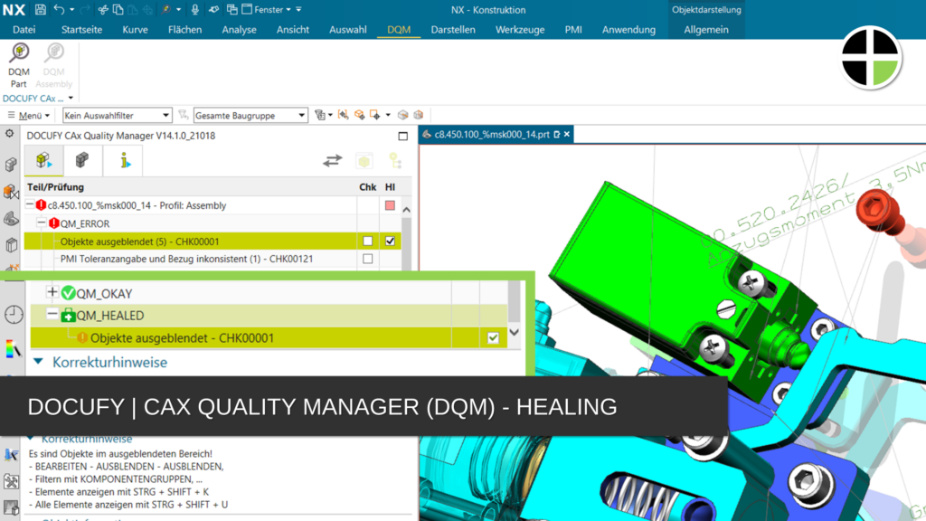 Docufy CAx Quality Manager-Healing