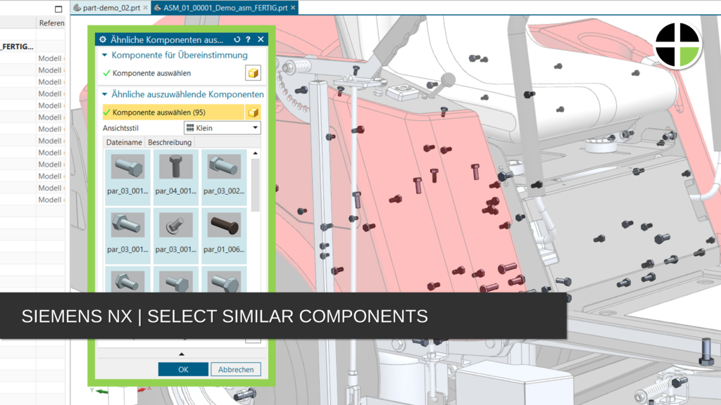 Siemens NX Select Similar Components