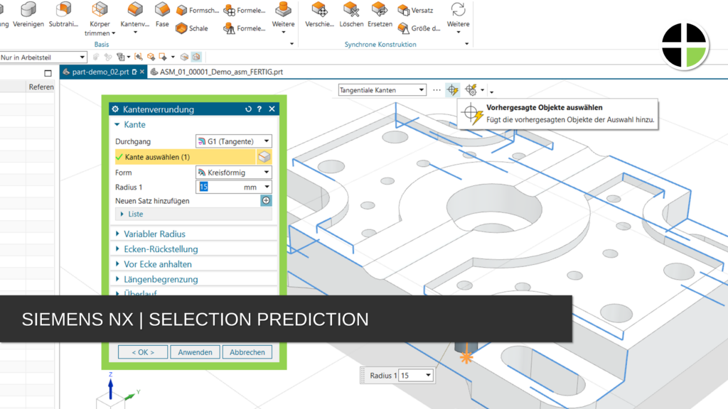 Siemens NX Selection Prediction