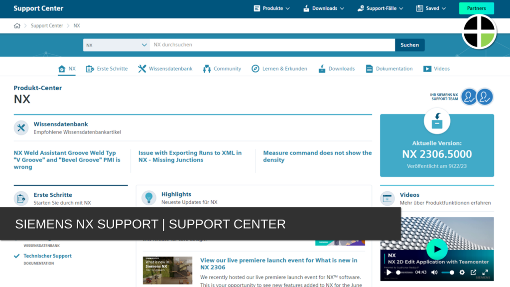 Siemens NX Support - Support Center