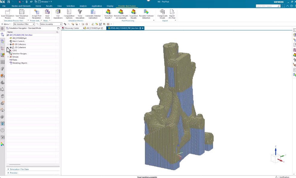 Siemens NX in der Additiven Fertigung: Durchgängige Prozesskette ohne Schnittstellen 10 Voxelbasierte Simulation