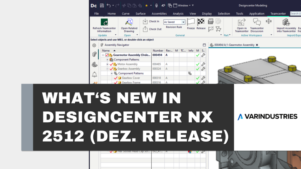 Designcenter NX 2512 bringt starke Innovationen - What's new in NX 1 designcenter nx 2512 - whats new