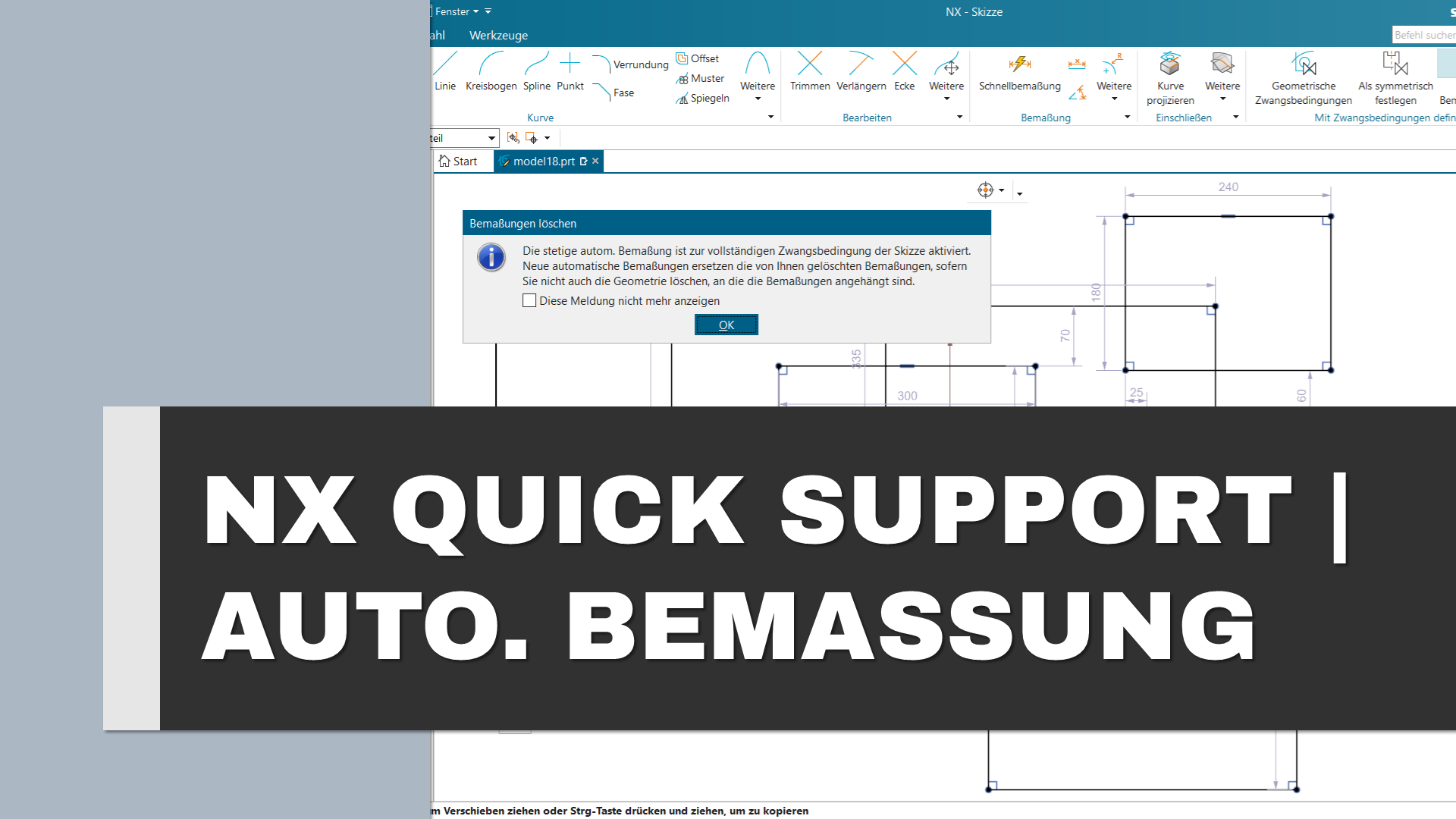 siemens nx automatische bemaßung