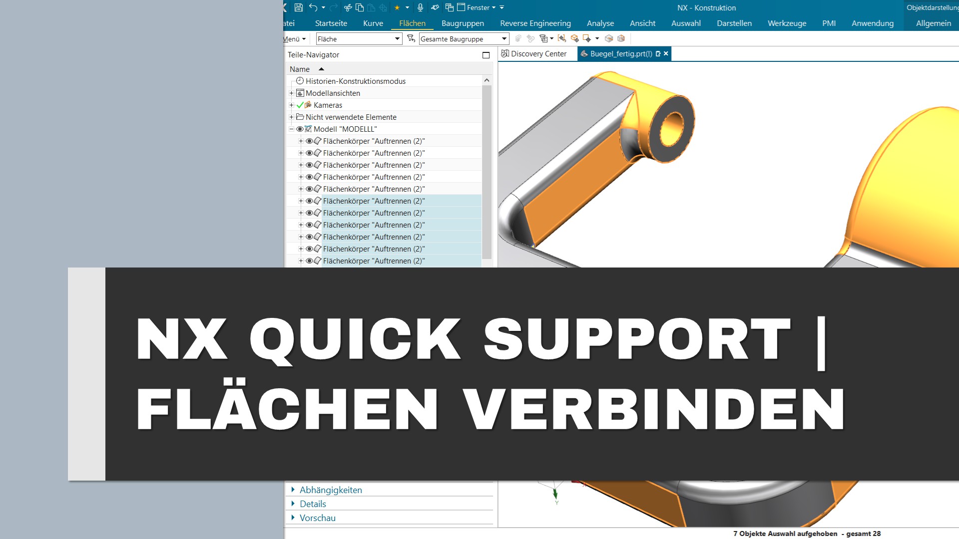 Mit Siemens NX Flächen verbinden und direkt einen Volumenkörper erhalten 1 siemens nx flächen verbinden